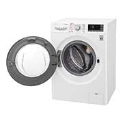 LG Lavasciuga Smart Eco Hybrid 9/6 kg  Lavaggio a vapore Wi-Fi Oblò Ring Cromato, F4J8FH2W