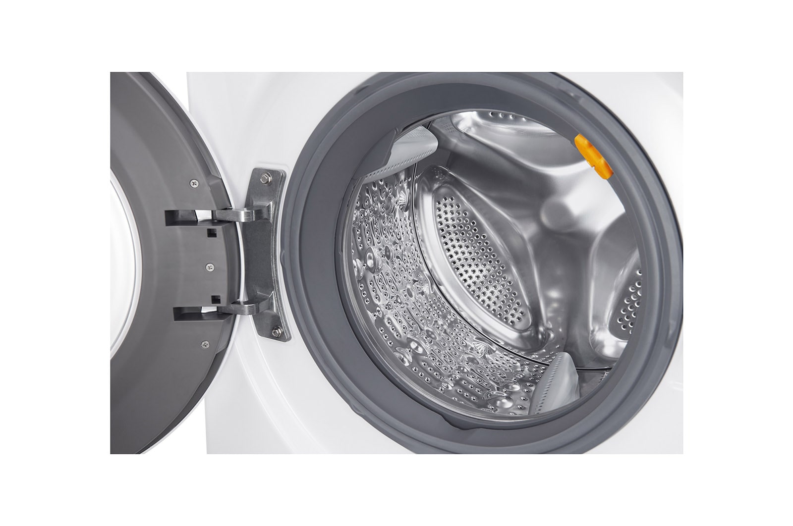 LG Lavasciuga Smart Eco Hybrid 10.5/7 kg Lavaggio a vapore Wi-Fi Oblò Ring Cromato, F4J8JH2W