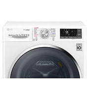 LG Lavasciuga Smart Eco Hybrid 10.5/7 kg Lavaggio a vapore Wi-Fi Oblò Ring Cromato, F4J8JH2W