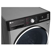 LG Lavasciuga Smart Eco Hybrid 10.5/7 kg Lavaggio a vapore Wi-Fi Oblò Ring Cromato , F4J9JH2T