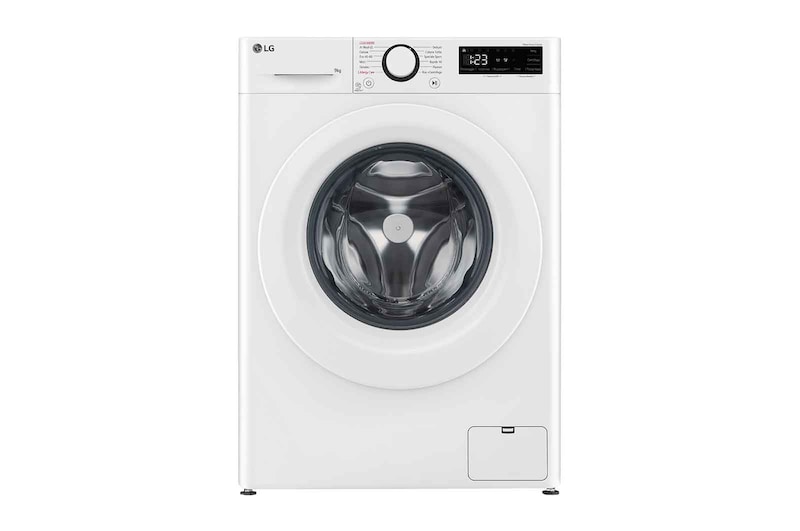 LG Lavatrice 9kg AI DD™ | Serie R3 Classe A-10% | 1400 giri, Lavaggio con AI, Smart Diagnosis, Motore Direct Drive | White, F4R3009NNWW