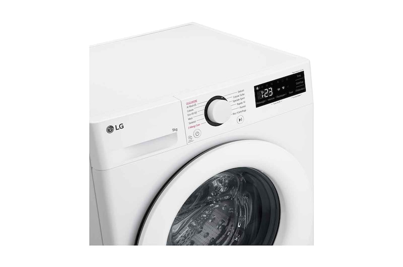 LG Lavatrice 9kg AI DD™ | Serie R3 Classe A-10% | 1400 giri, Lavaggio con AI, Smart Diagnosis, Motore Direct Drive | White, F4R3009NNWW
