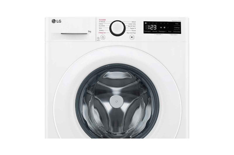 LG Lavatrice 9kg AI DD™ | Serie R3 Classe A-10% | 1400 giri, Lavaggio con AI, Smart Diagnosis, Motore Direct Drive | White, F4R3009NNWW