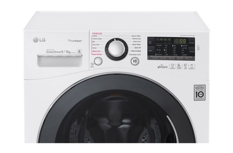 LG Lavasciuga Eco Hybrid 9/6 Kg Lavaggio a vapore, FH4A8FDH2N