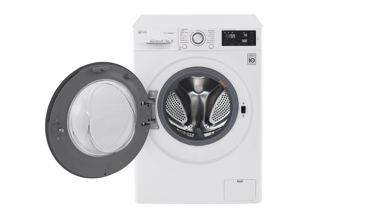 LG Lavasciuga Eco Hybrid 8/5 Kg Lavaggio a vapore, FH4U2TDH1N