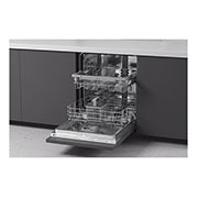 LG Lavastoviglie a scomparsa totale | QuadWash Serie 2, Classe D 46dB | 14 coperti, EasyRack+, Wi-Fi, Dual Zone | Acciaio, DB242TX