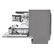 LG Lavastoviglie a scomparsa totale | QuadWash Serie 3, Classe E 44dB | 14 coperti, Vapore, EasyRack+, Wi-Fi | Acciaio, DB325TXS