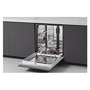 LG Lavastoviglie a scomparsa totale | QuadWash Serie 3, Classe B 43dB | 14 coperti,Vapore, Info Light,Cerniere sliding | Acciaio, DB365TXS