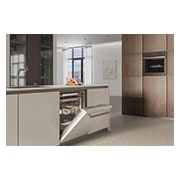 LG Lavastoviglie a scomparsa totale | QuadWash Serie 3, Classe B 43dB | 14 coperti,Vapore, Info Light,Cerniere sliding | Acciaio, DB365TXS