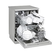 LG Lavastoviglie libera installazione | QuadWash Serie 1, Classe D 46dB | 14 coperti, EasyRack+, Comandi touch esterni | Grigia, DF141FV