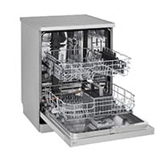 LG Lavastoviglie libera installazione | QuadWash Serie 1, Classe D 46dB | 14 coperti, EasyRack+, Comandi touch esterni | Grigia, DF141FV