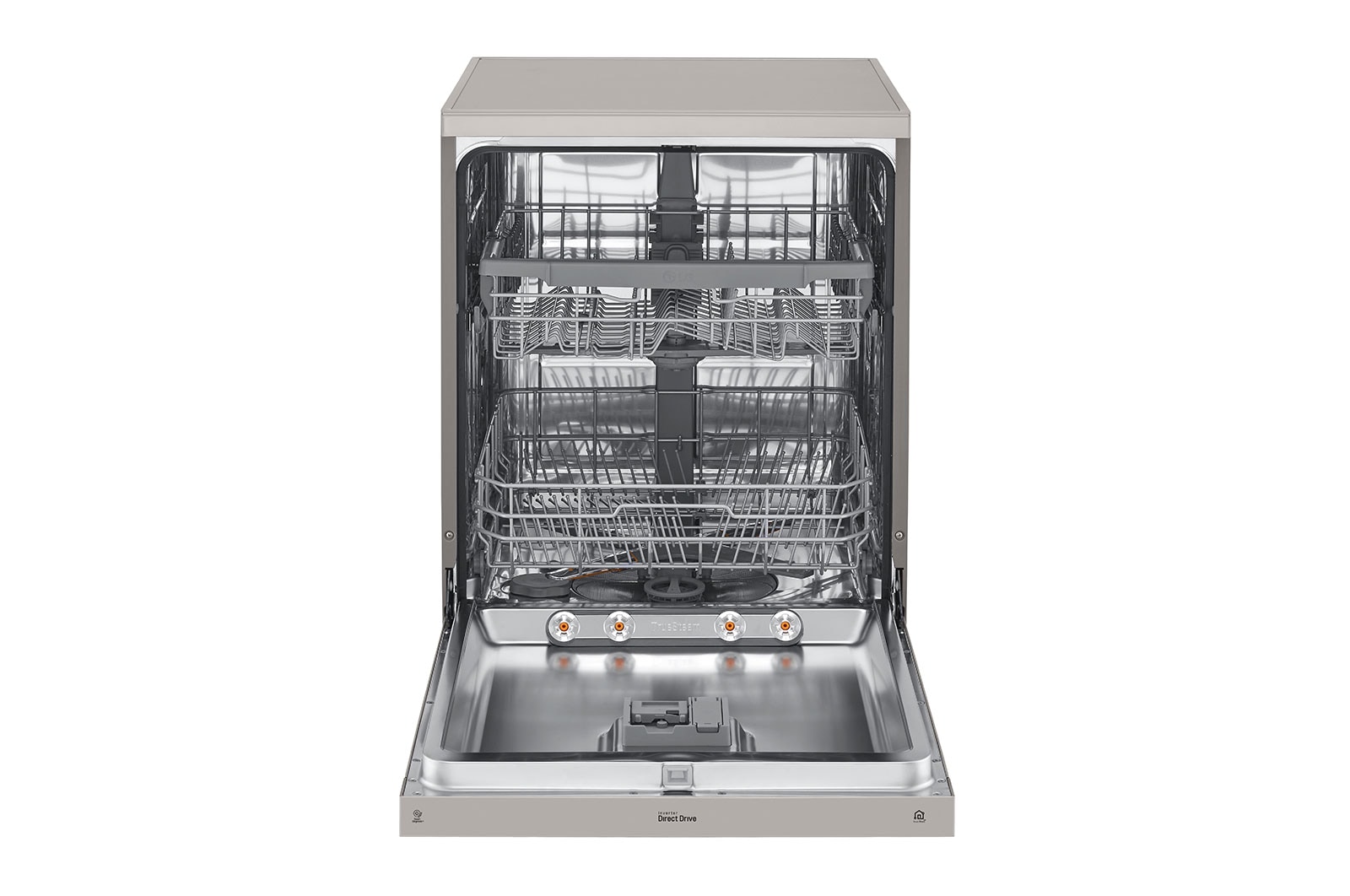 LG Lavastoviglie libera installazione | QuadWash Serie 2, Classe E 46dB | 14 coperti, EasyRack+, Dual Zone, NFC | Grigia , DF222FP