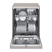 LG Lavastoviglie libera installazione | QuadWash Serie 2, Classe E 46dB | 14 coperti, EasyRack+, Dual Zone, NFC | Grigia , DF222FP