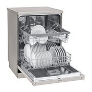 LG Lavastoviglie libera installazione | QuadWash Serie 2, Classe E 46dB | 14 coperti, EasyRack+, Dual Zone, NFC | Grigia , DF222FP