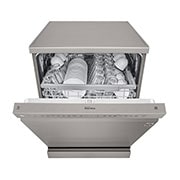LG Lavastoviglie libera installazione | QuadWash Serie 2, Classe E 46dB | 14 coperti, EasyRack+, Dual Zone, NFC | Grigia , DF222FP