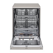 LG Lavastoviglie libera installazione | QuadWash Serie 2, Classe E 46dB | 14 coperti, Vapore, EasyRack+, Wi-Fi | Grigia, DF222FPS
