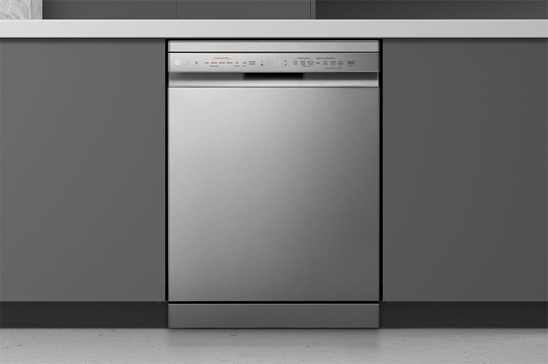 Foto frontale della lavastoviglie LG DF242FPS