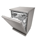 LG Lavastoviglie libera installazione | QuadWash Serie 3, Classe E 42dB | 14 coperti, Vapore, EasyRack+, Wi-Fi | Grigia, DF325FPS