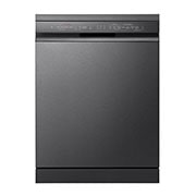 LG Lavastoviglie libera installazione | QuadWash Serie 3, Classe B 43dB | 14 coperti, Vapore, Auto-apertura, Wi-Fi | Nera, DF365FMS