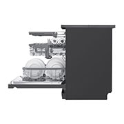 LG Lavastoviglie libera installazione | QuadWash Serie 3, Classe B 43dB | 14 coperti, Vapore, Auto-apertura, Wi-Fi | Nera, DF365FMS