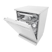 LG Lavastoviglie libera installazione | QuadWash Serie 3, Classe B 43dB | 14 coperti, Vapore, Auto-apertura, Wi-Fi | Bianca, DF365FWS