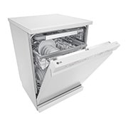 LG Lavastoviglie libera installazione | QuadWash Serie 3, Classe B 43dB | 14 coperti, Vapore, Auto-apertura, Wi-Fi | Bianca, DF365FWS