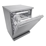 LG Lavastoviglie libera installazione | QuadWash Serie 4, Classe C 41dB | 14 coperti, Vapore, Auto-apertura, Wi-Fi | Acciaio, DF455HSS