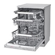 LG Lavastoviglie libera installazione | QuadWash Serie 4, Classe C 41dB | 14 coperti, Vapore, Auto-apertura, Wi-Fi | Acciaio, DF455HSS
