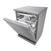 LG Lavastoviglie libera installazione | QuadWash Serie 4, Classe C 41dB | 14 coperti, Vapore, Auto-apertura, Wi-Fi | Acciaio, DF455HSS