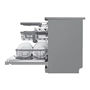 LG Lavastoviglie libera installazione | QuadWash Serie 4, Classe C 41dB | 14 coperti, Vapore, Auto-apertura, Wi-Fi | Acciaio, DF455HSS