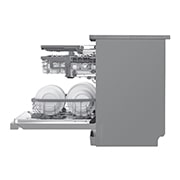 LG Lavastoviglie libera installazione | QuadWash Serie 4, Classe C 41dB | 14 coperti, Vapore, Auto-apertura, Wi-Fi | Acciaio, DF455HSS