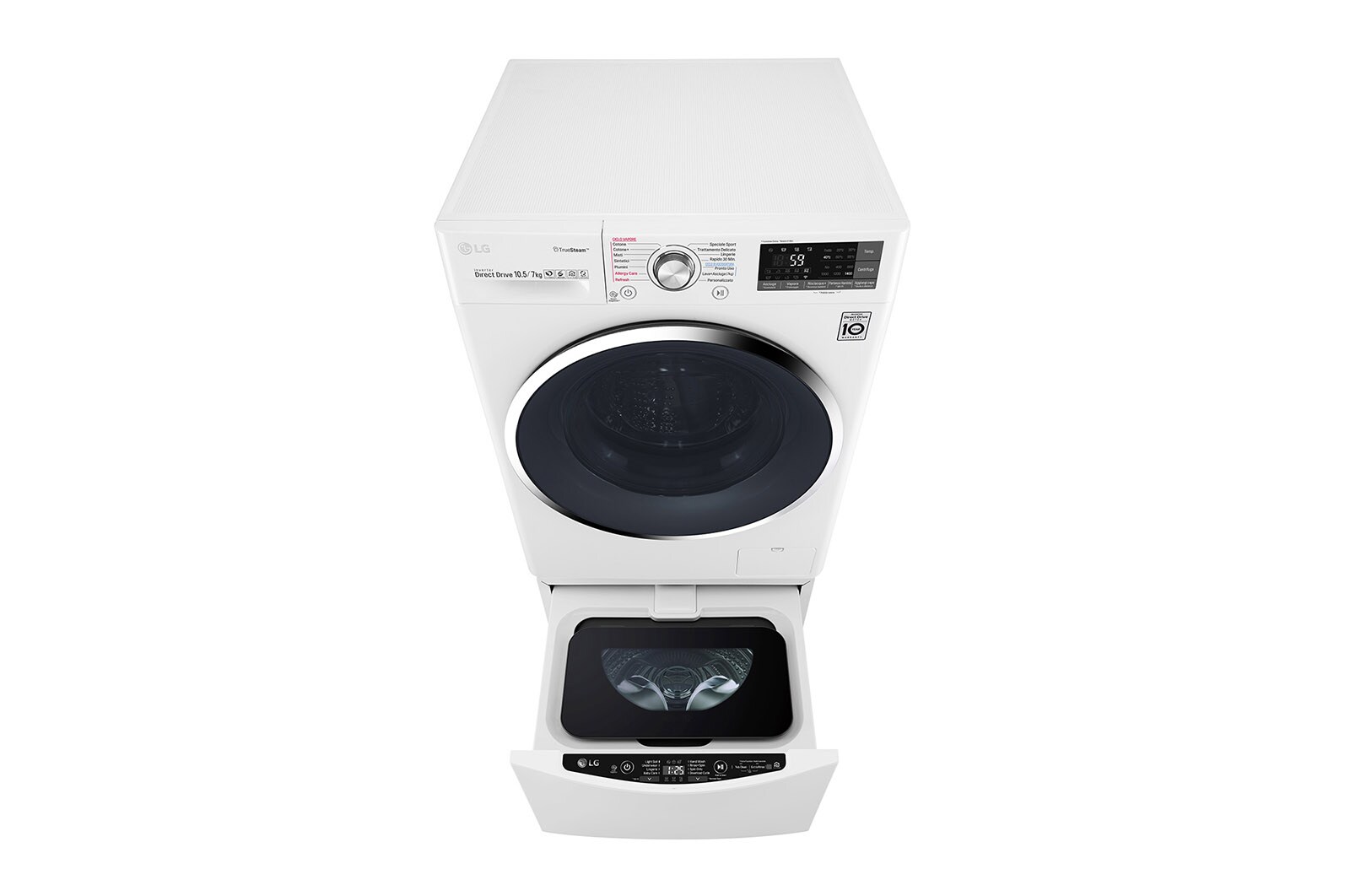 LG Lavasciuga Smart TWINWash™ 10.5/7 kg Tecnologia True Steam™ Eco Hybrid Wi-Fi, F4J8JH2WD