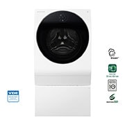 Vista frontale di LG Lavatrice Smart TWINWash™ 9 kg TurboWash™ Wi-Fi FH4G1VCY2