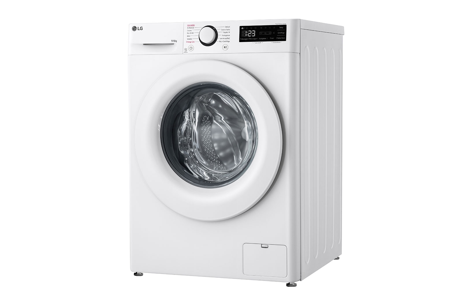 LG Lavasciuga 9/6kg AI DD | Serie R3 Classe D / A-10% | 1400 giri, Lavaggio a vapore, Allergy Care, Eco Hybrid, Smart diagnosis | Bianca, D4R3009NSWW