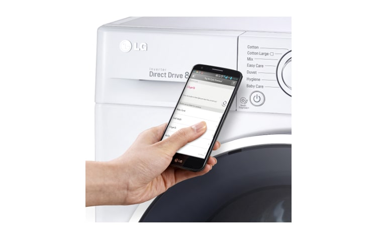 LG Lavatrice 8kg, TurboWash™, in dimensioni standard. 1200 giri in  con motore garantito 10 anni e 6 motion Direct Drive., F12U2TDN0
