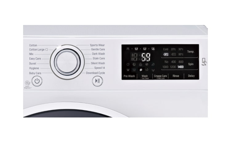 LG Lavatrice 8kg, TurboWash™, in dimensioni standard. 1200 giri in  con motore garantito 10 anni e 6 motion Direct Drive., F12U2TDN0