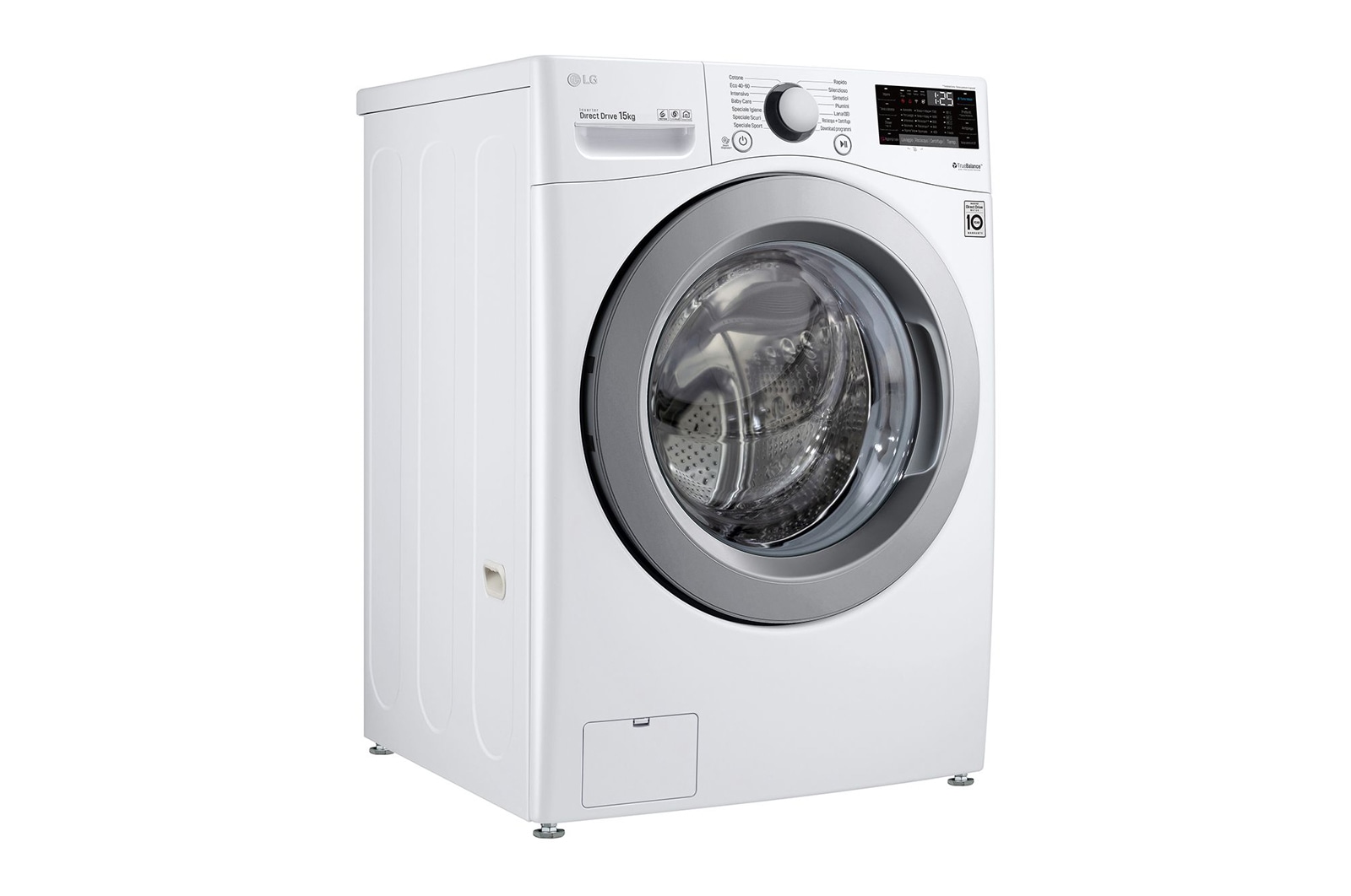 LG Lavatrice capacità XL 15kg AI DD™ | Serie P1 Classe E | 1100 giri, TurboWash, Wi-Fi | White, F1P1CN4WC