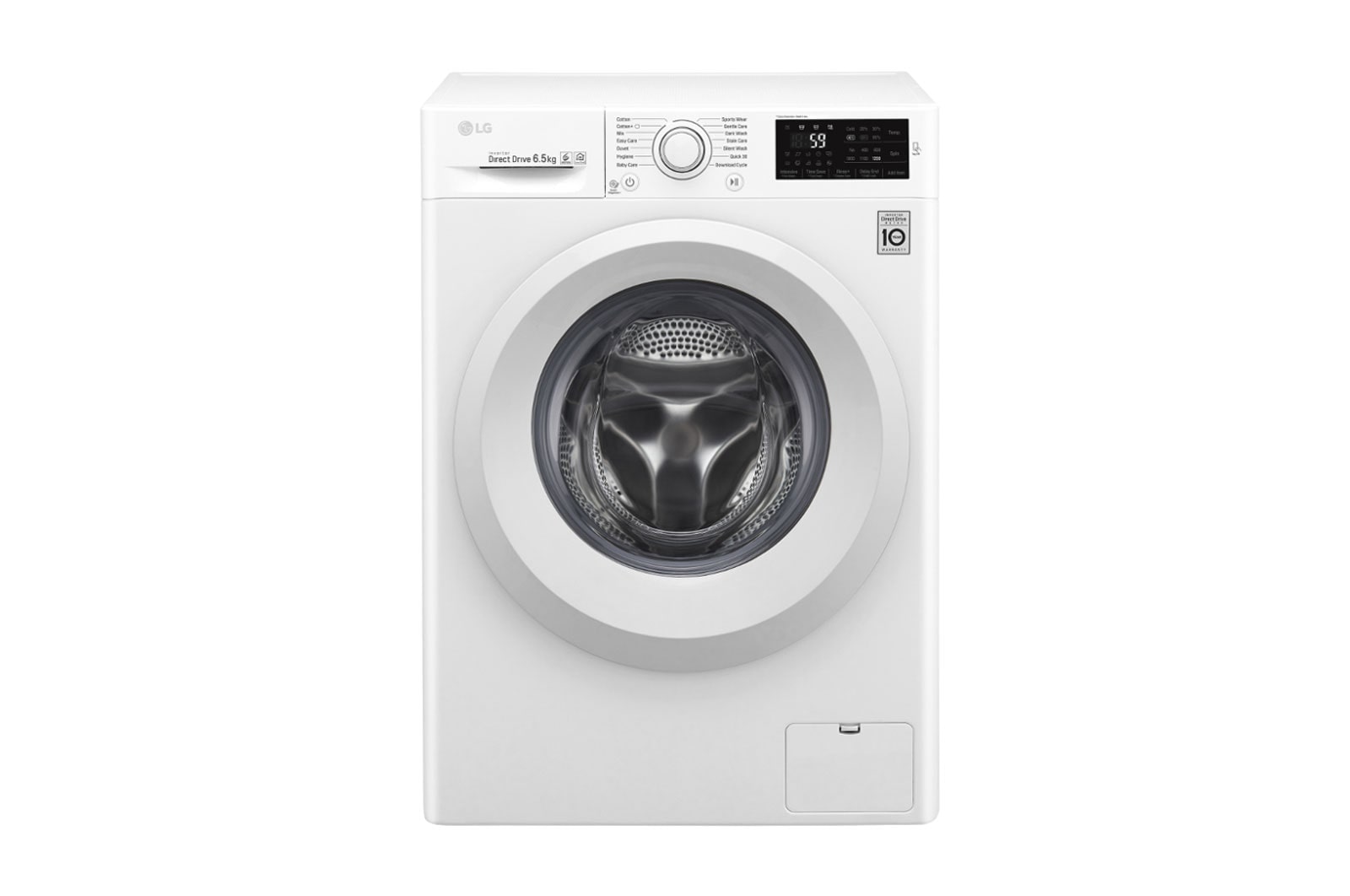 Vista frontale di LG Lavatrice Slim 6.5 kg Oblò Bianco F2J5WN3W