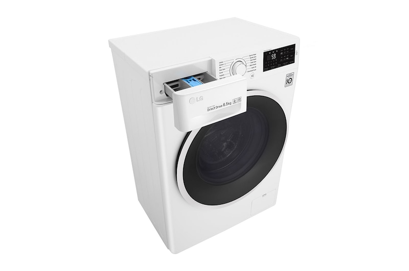 LG Lavatrice Slim 6.5 kg  Oblò Ring White , F2J6WN0W
