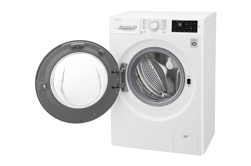 LG Lavatrice Slim 6.5 kg  Oblò Ring White , F2J6WN0W