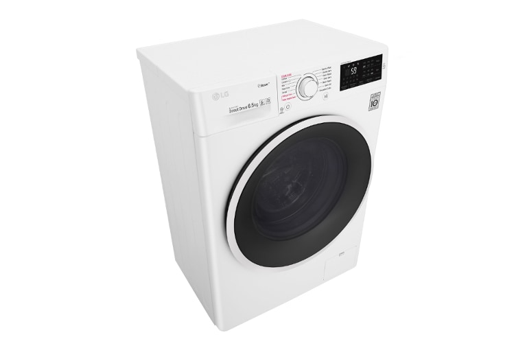 LG Lavatrice Slim 6.5 kg  Lavaggio a vapore Oblò Ring White, F2J6WY0W