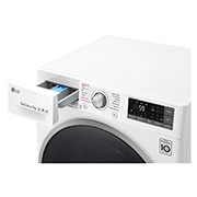 LG Lavatrice Smart Slim TurboWash™ 7 kg  Lavaggio a vapore Oblò Ring Sliver, F2J7HY1W