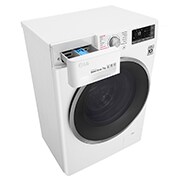 LG Lavatrice Smart Slim TurboWash™ 7 kg  Lavaggio a vapore Oblò Ring Sliver, F2J7HY1W