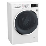 LG Lavatrice Smart Slim TurboWash™ 7 kg Lavaggio a vapore Oblò Ring White, F2J8HY2W