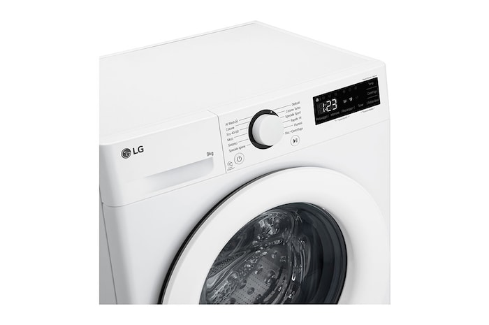 LG Lavatrice slim 9kg AI DD™ | Serie R3 Classe A-10% | 1200 giri, Lavaggio con AI, Smart Diagnosis, Motore Direct Drive | White, F2R3S09AIDD