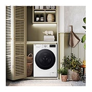LG Lavatrice slim 9kg AI DD™ | Serie R3 Classe A-10% | 1200 giri, Lavaggio con AI, Smart Diagnosis, Motore Direct Drive | White, F2R3S09AIDD