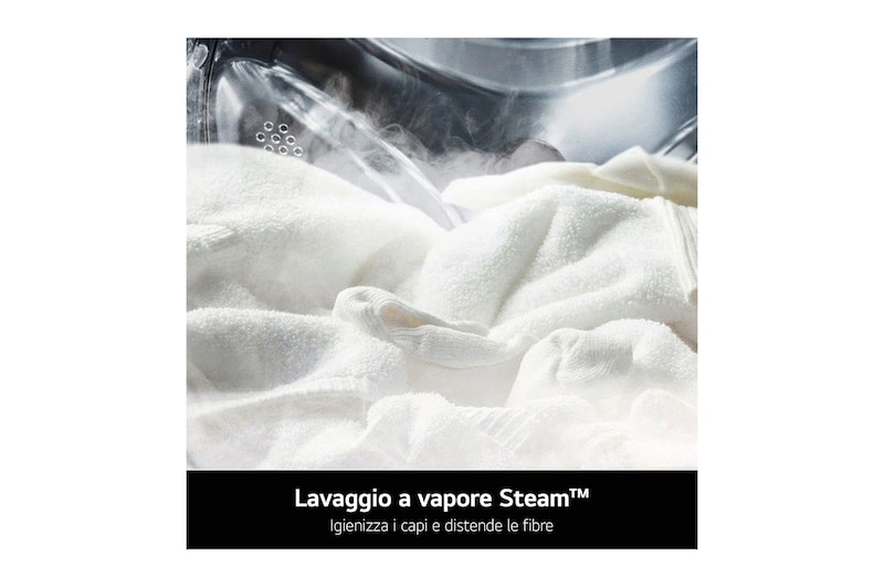 LG Lavatrice slim 9kg AI DD™ | Serie R3 Classe A-10% | 1200 giri, Lavaggio a vapore, Lavaggio con AI, Motore Direct Drive | White, F2R3S09NSWW