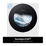 LG Lavatrice slim 9kg AI DD™ | Serie R3 Classe A-10% | 1200 giri, Lavaggio a vapore, Lavaggio con AI, Motore Direct Drive | White, F2R3S09NSWW