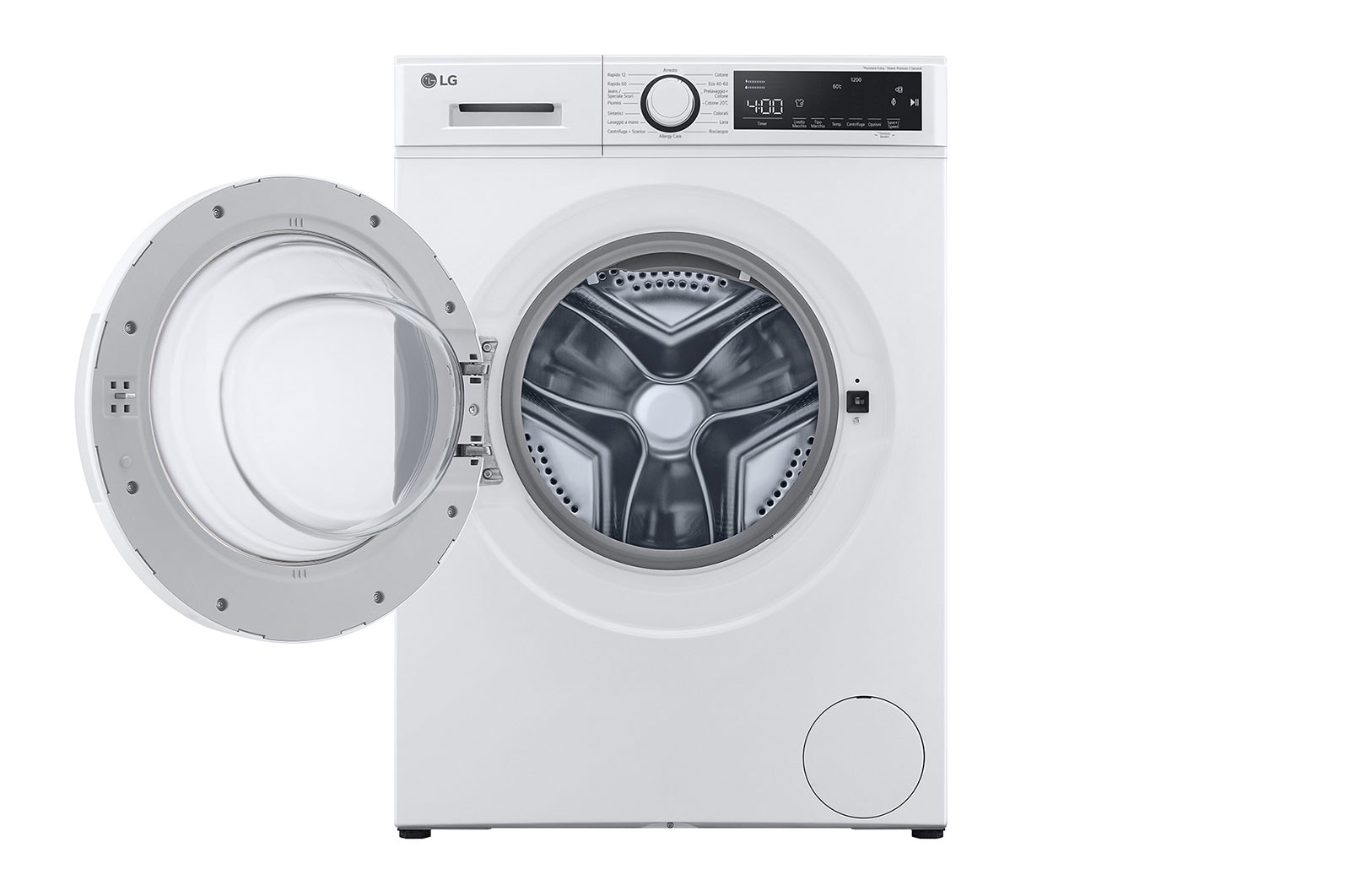 LG Lavatrice 8kg | Serie M3 Classe B | 1200 giri, Lavaggio a vapore, Allergy Care | White, F2WM208N0E