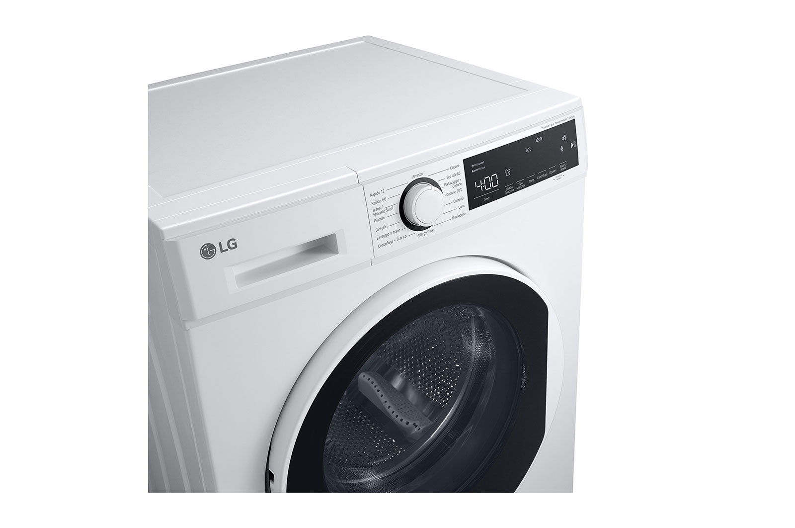 LG Lavatrice 8kg | Serie M3 Classe B | 1200 giri, Lavaggio a vapore, Allergy Care | White, F2WM308S0E